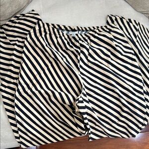 Black and White Striped Pants